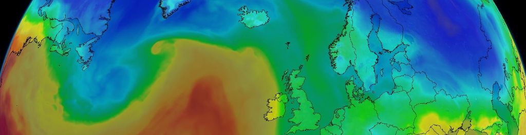 Image of air masses across the UK