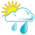 Light rain shower (day)