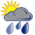 Heavy rain shower (day)