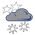 Heavy snow shower (night)