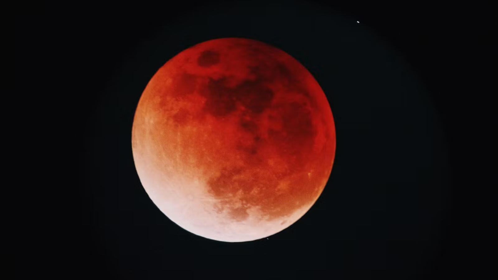 A partial lunar eclipse