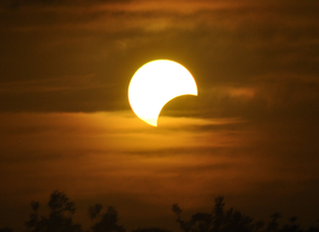 A partial eclipse
