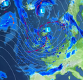 Weather forecast graphic for June 2026