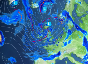 Weather forecast graphic for June 2026