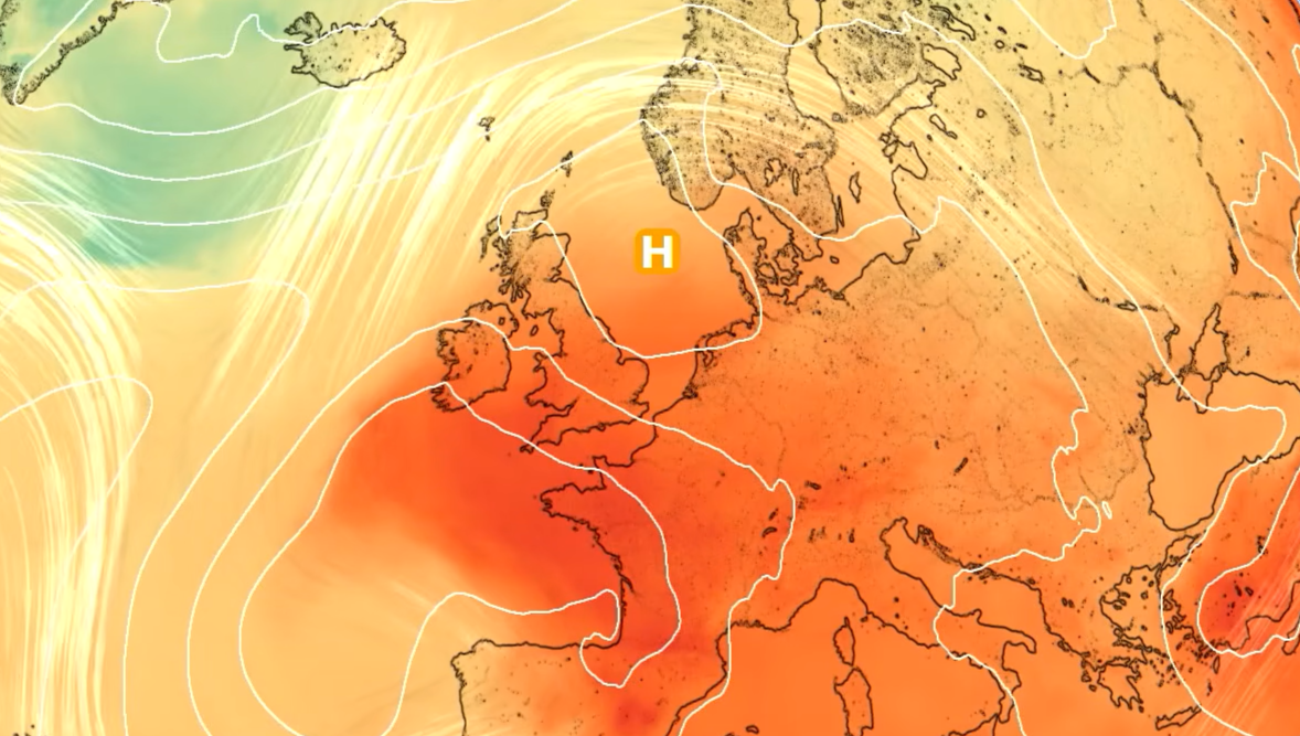 A Met Office weather forecast during June 2026