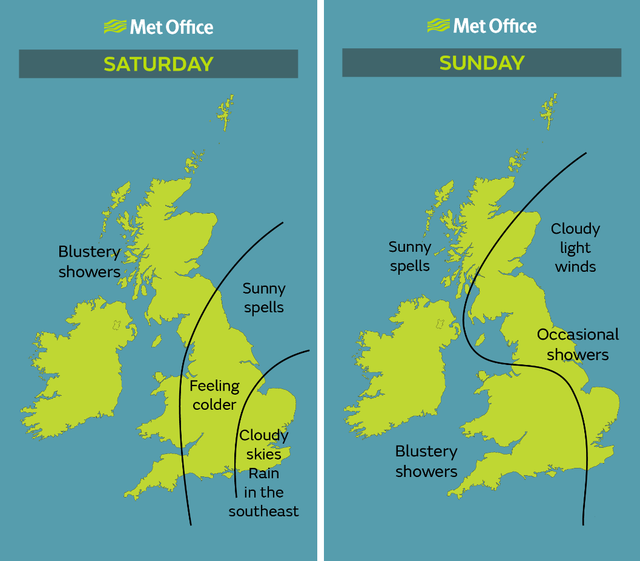 A weekend of sunshine and showers - Met Office