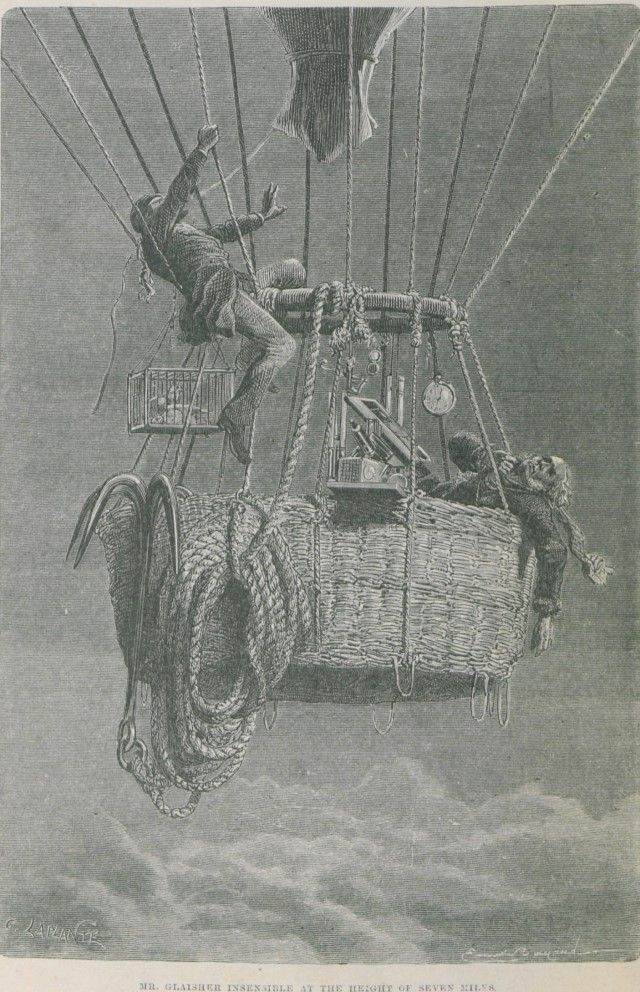 Image of Glaisher losing consciousness due to oxygen deprivation
