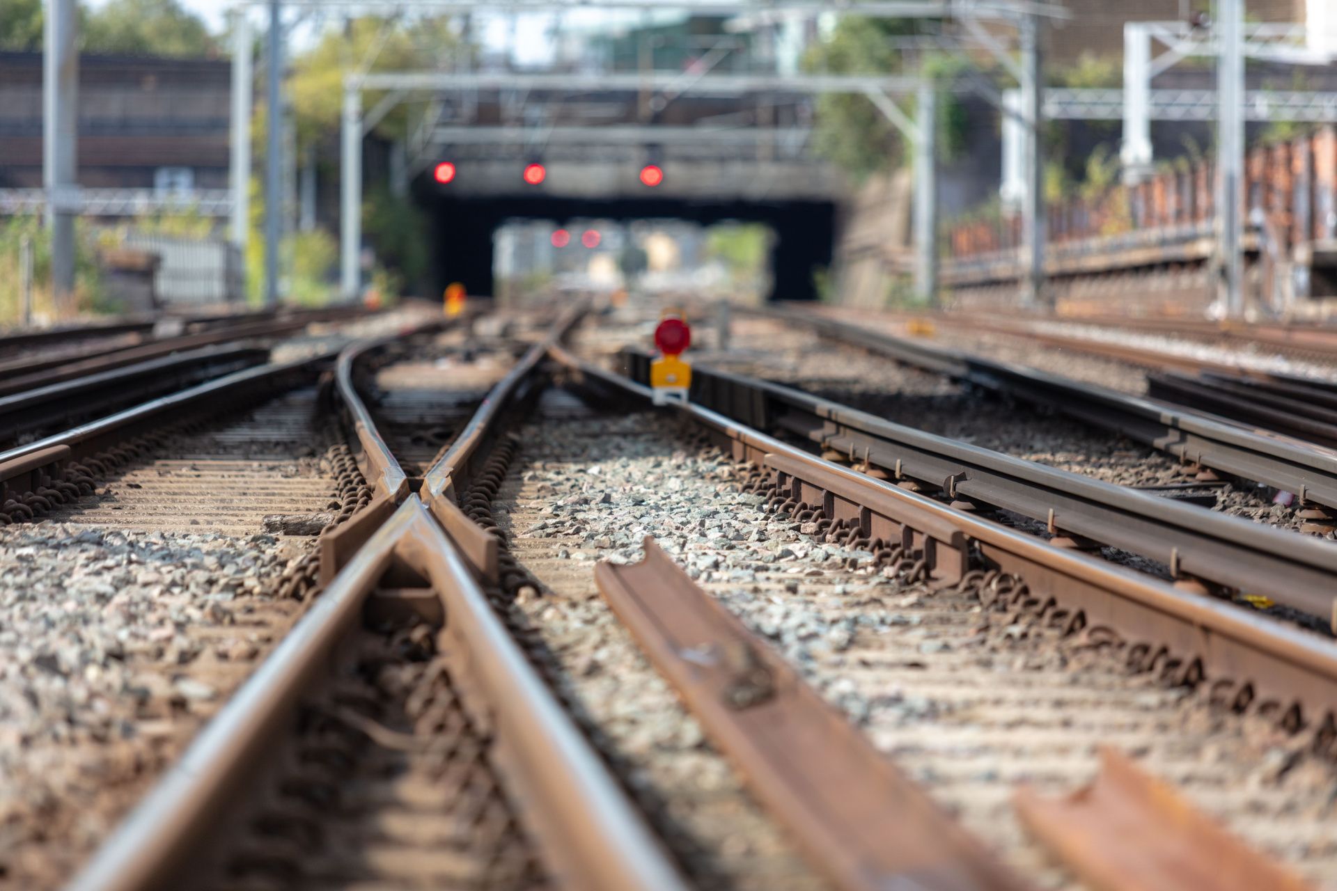 Train tracks.