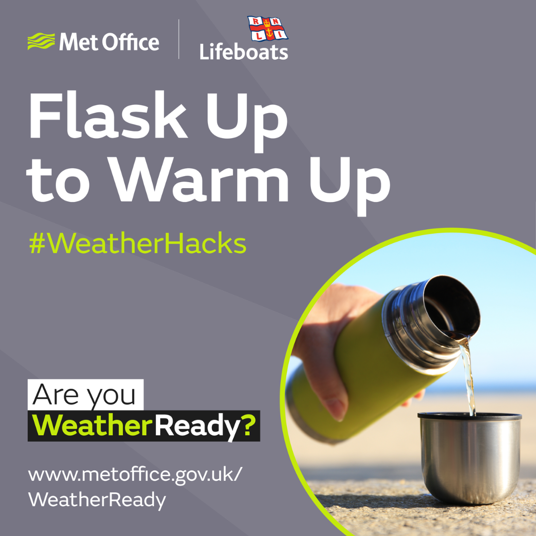 Flask up to warm up, WeatherHack with the RNLI