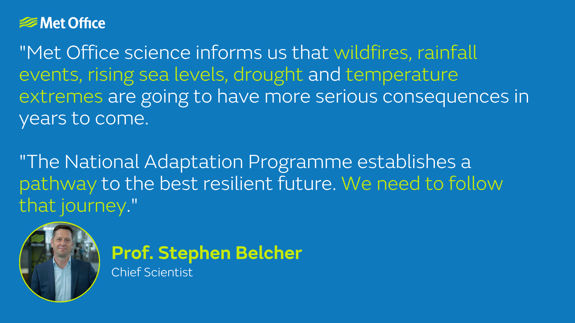 Robust and actionable science to help inform adaptation action - Met Office