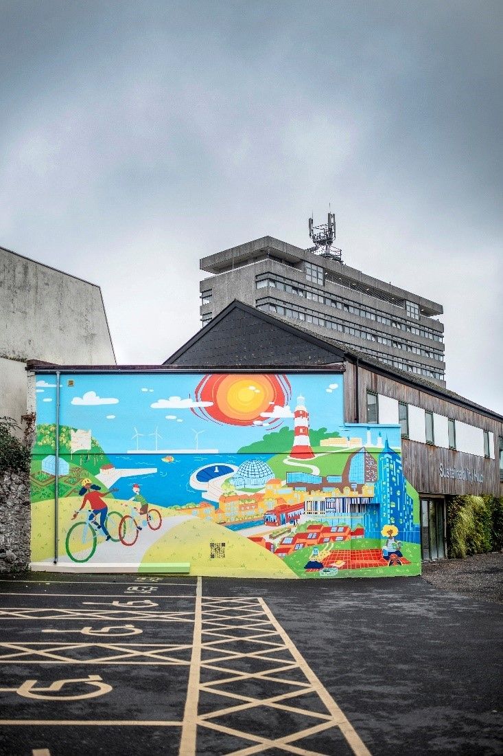 the-net-zero-visions-mural-on-the-sustainability-hub-university-of-plymouth