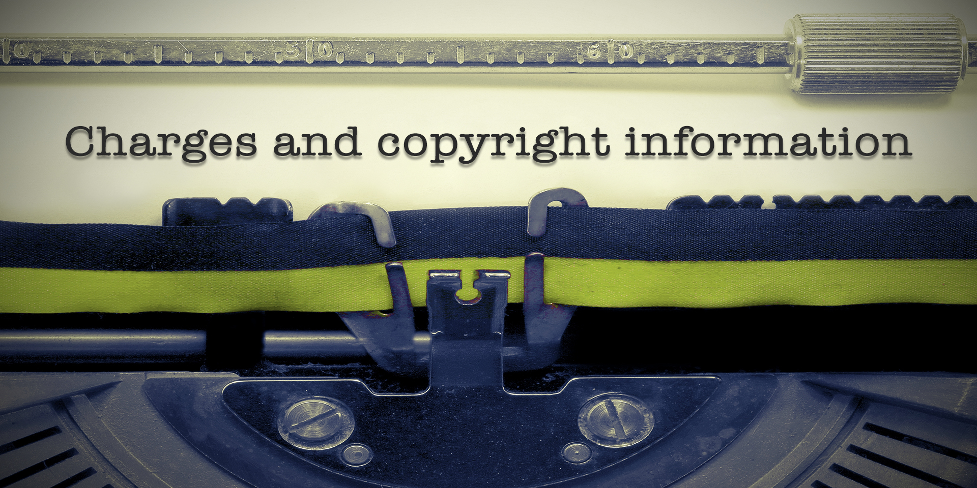Library and archive charges and copyright information Met Office