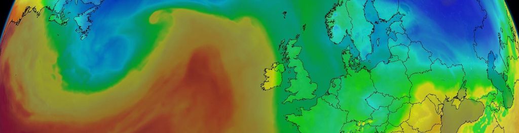 Image of air masses across the UK