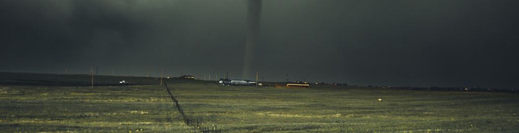 A tornado in Wyoming, USA