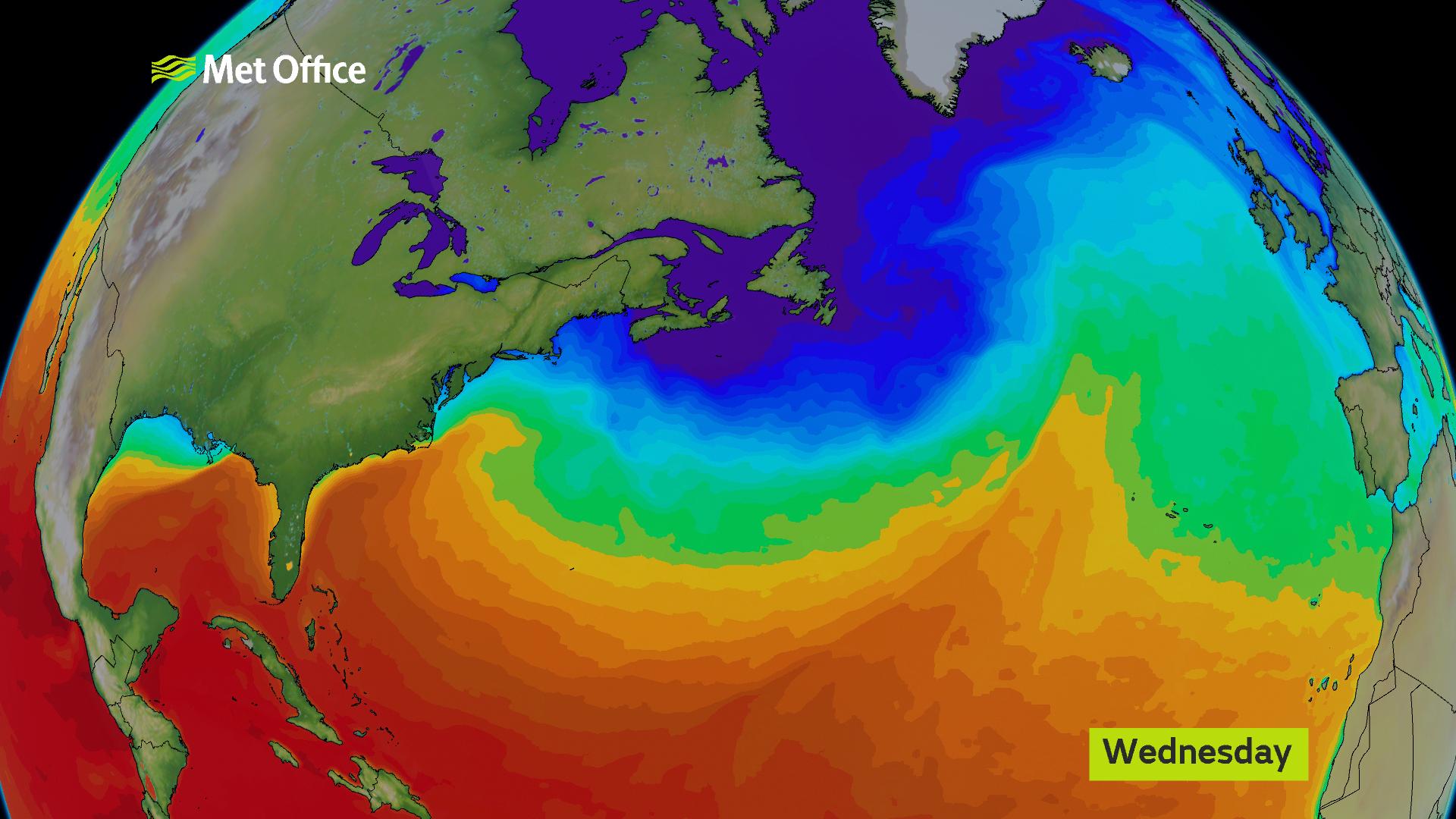 gulf stream world map