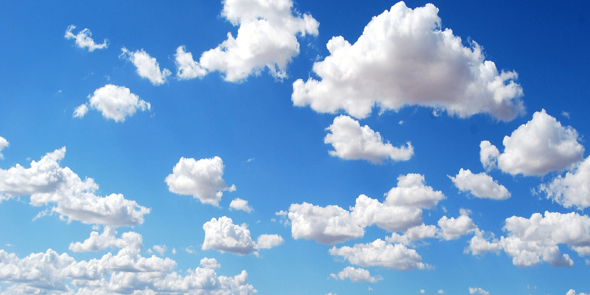 Weather showing blue sky with clouds
