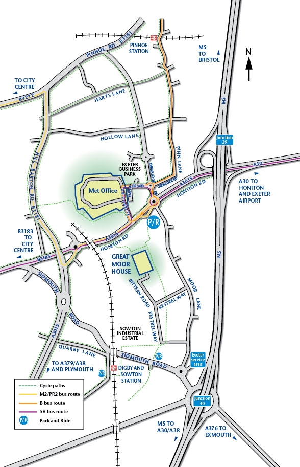 Honiton Road Park And Ride >> How to find us in Exeter - Met Office Honiton Road Park And Ride >> How to find us in Exeter - Met Office