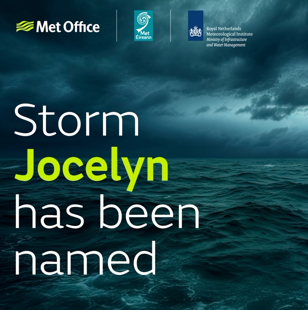 Storm Jocelyn has been named.