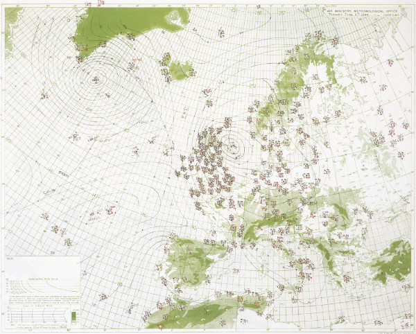 Image of Allies D-Day weather map