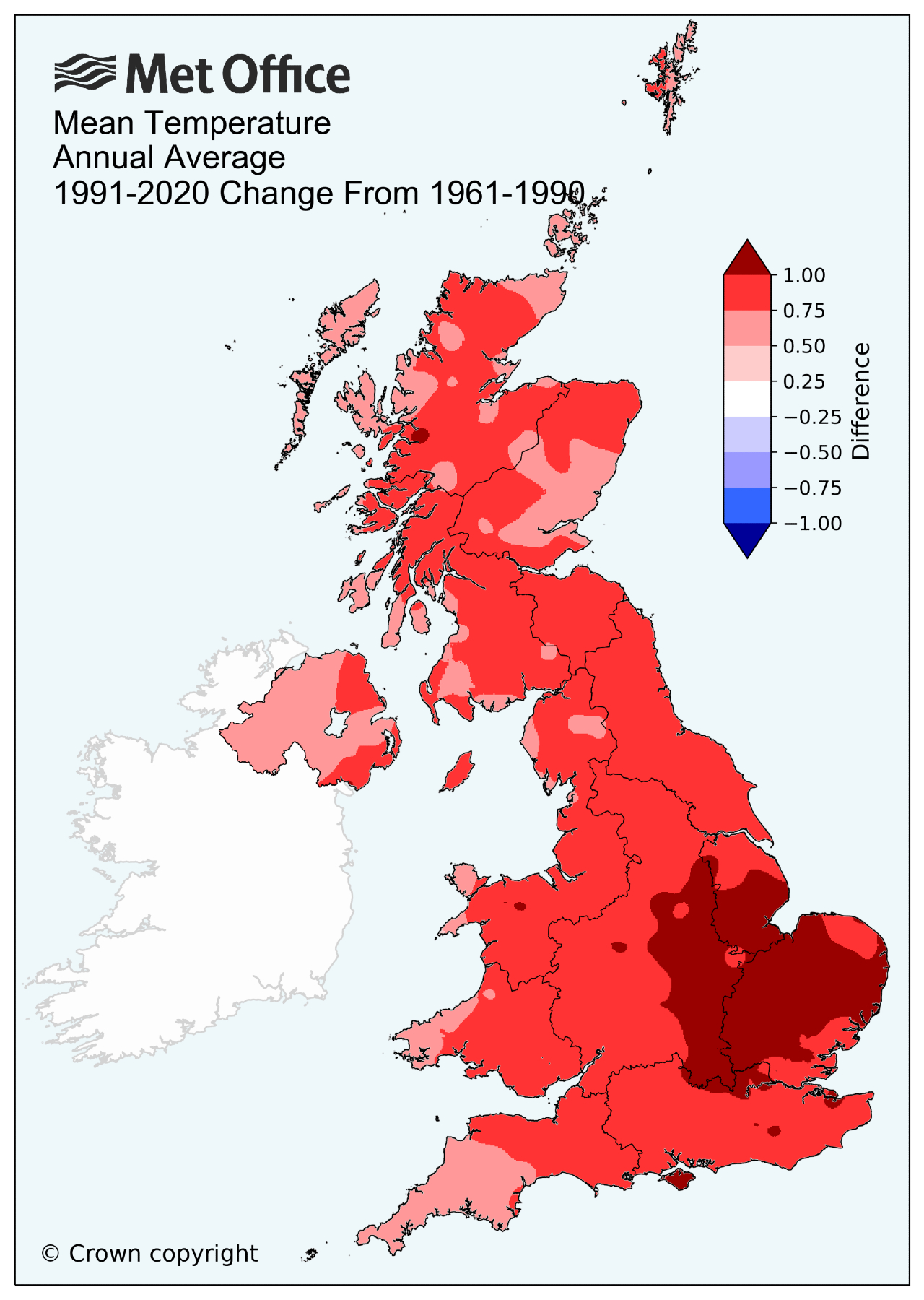Climate change continues to be evident across UK Met Office