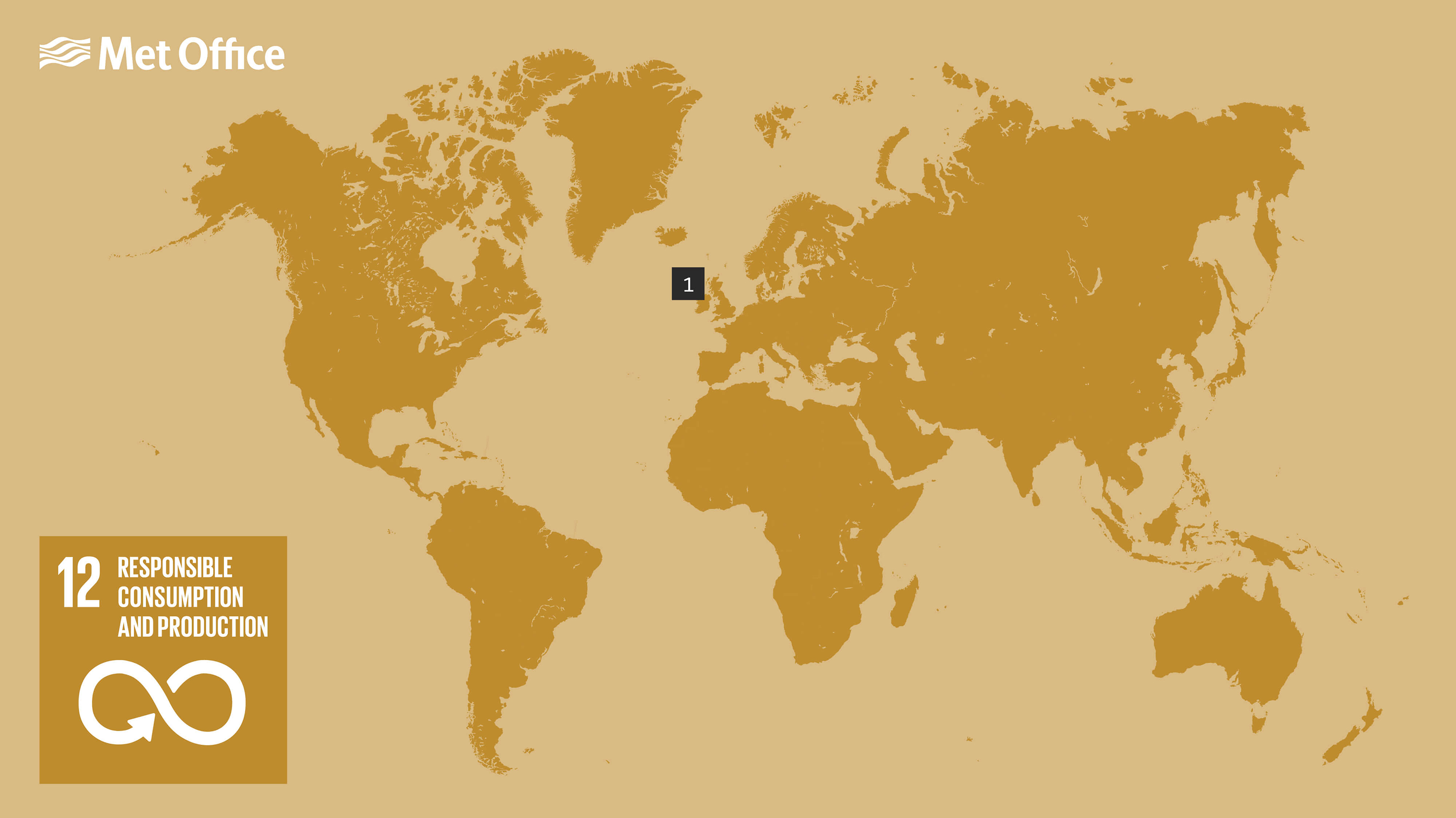 Map showing places relevant to SDG12 goal, as per the descriptions below.