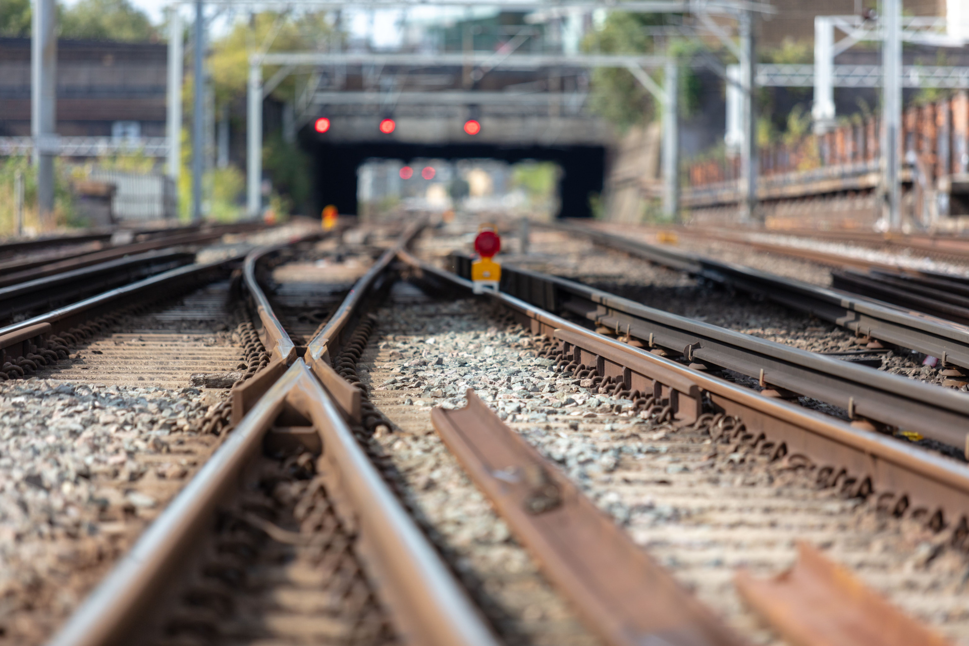 Train tracks.
