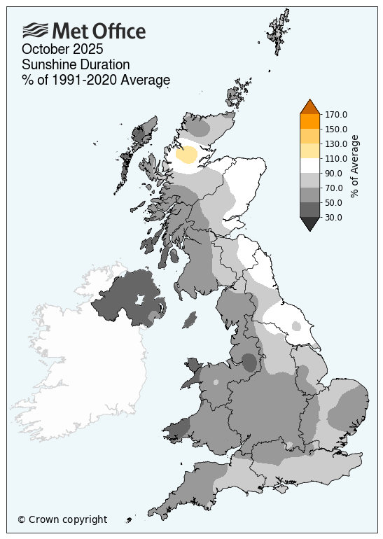 map showing a dull October