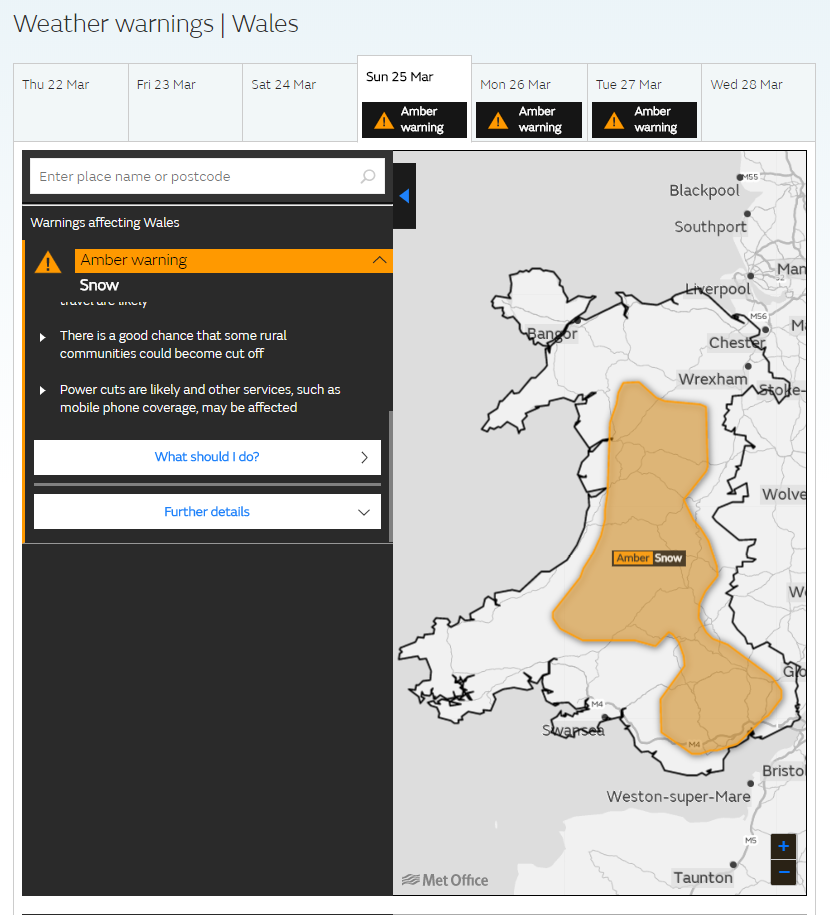 Weather warnings guide Met Office