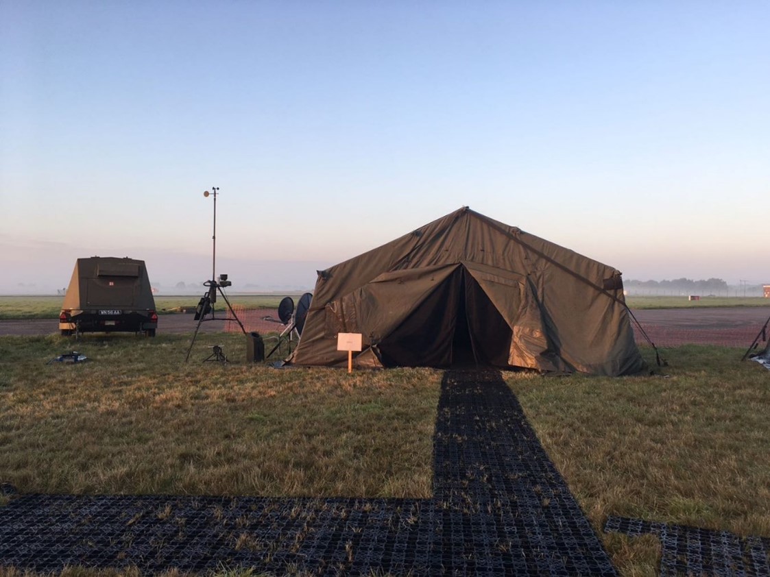 A typical MMU set-up during a field exercise