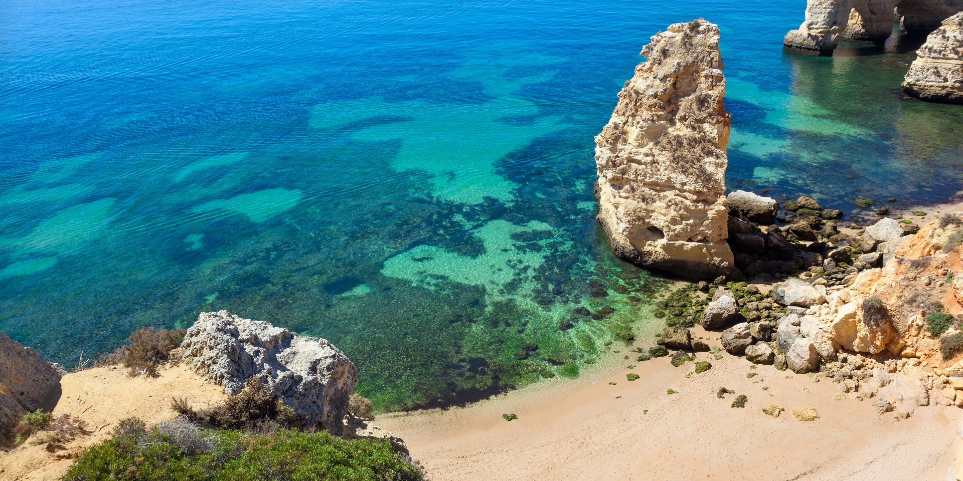 Beach in Albufeira, Portugal