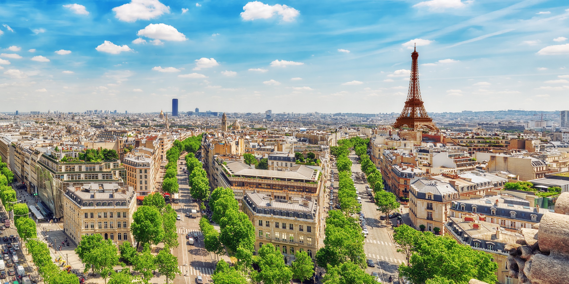 City skyline of Paris, France