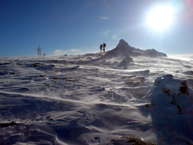 Cairngorm summit in Scotland