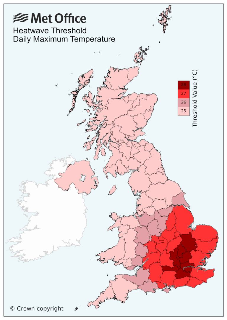 What is a heatwave? Met Office