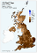 Карта, показывающая, что летом 2022 года все районы Великобритании были более засушливыми, чем в среднем.