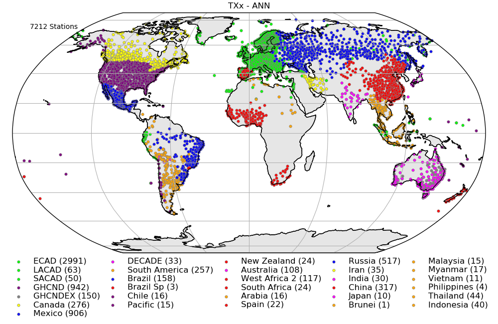 HadEX3 station locations