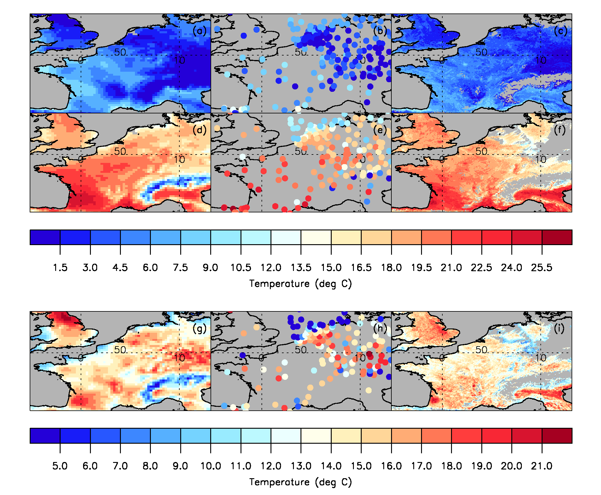 Minimum and maximum air temperatures for 27 March 2012 Minimum and maximum air temperatures for 27 March 2012