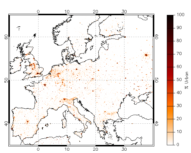GlobCover Urban Fraction